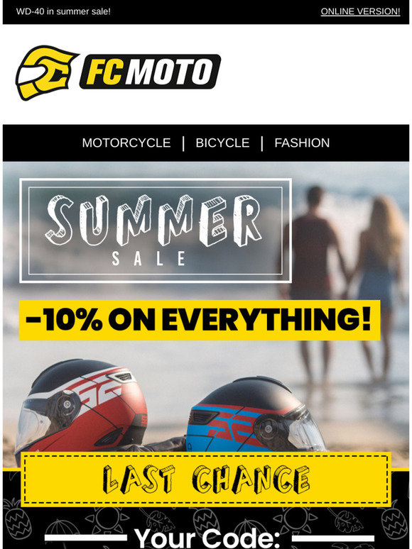 Fc Moto De Email Newsletters Shop Sales Discounts And Coupon Codes Page 3