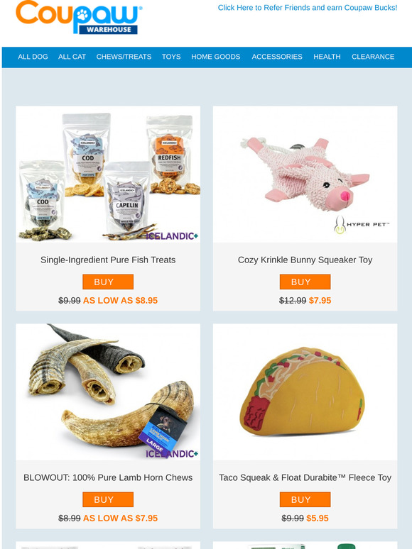 Pure Fish Treats & More Great Deals!