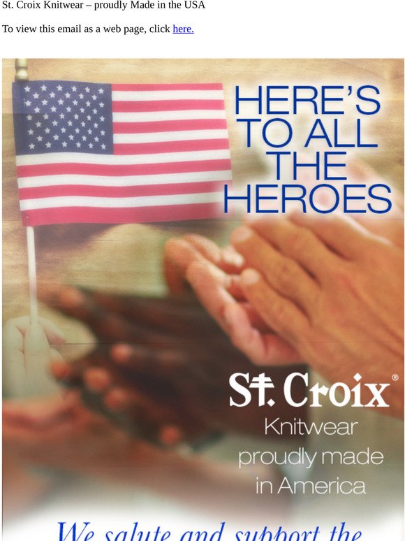 “Shout-out to America – A Labor Day Message from St. Croix Shop"
