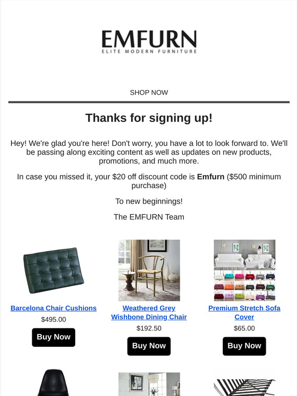 Thanks for signing up!