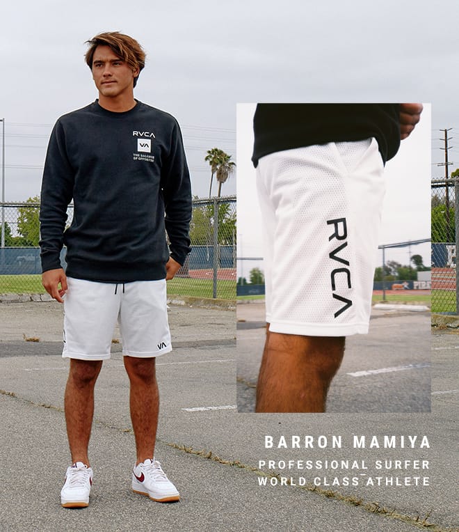 rvca mesh shorts