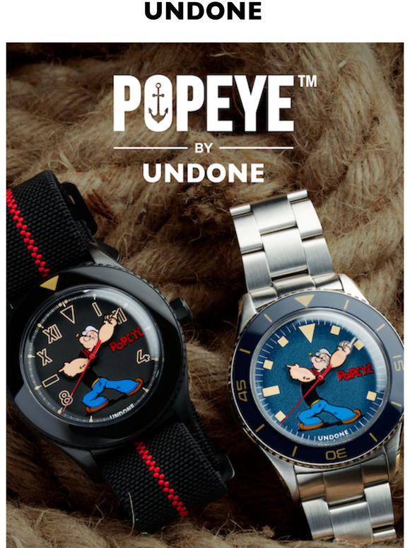 Undone Watches Ships Ahoy Undone X Popeye Launches Tomorrow Milled