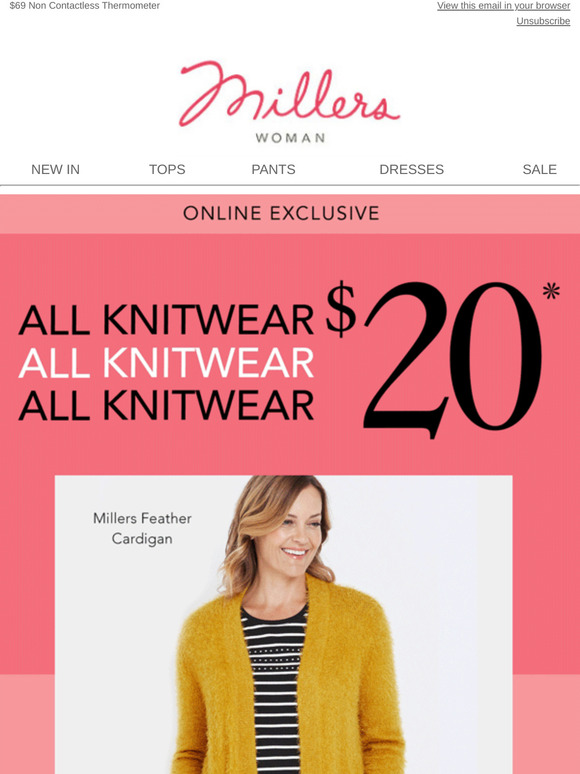 millers cardigan sale