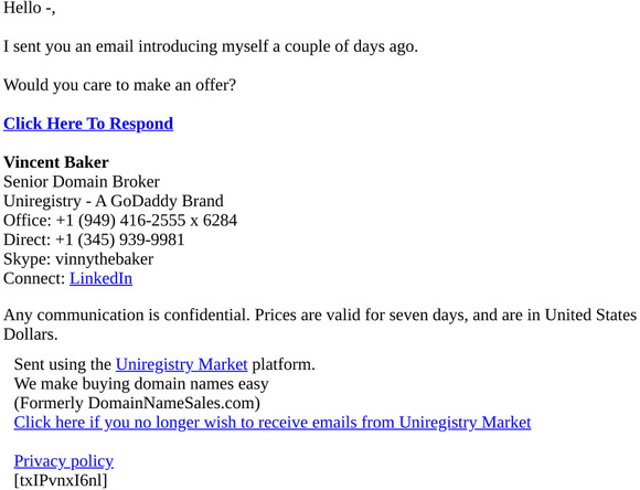 melinea.com Meeting Request