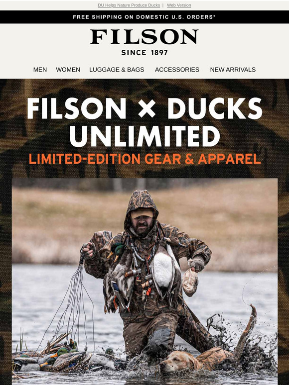 Filson New Limited Edition Ducks Unlimited Gear And Apparel Milled 0372