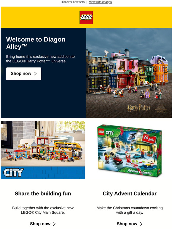 Lego Store Coupon Record The exclusive new Harry Potter™ Diagon Alley