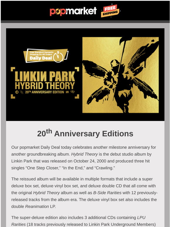 linkin park hybrid theory album cd