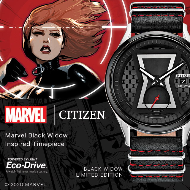 H Samuel Become A Super Spy With Citizen Marvel Black Widow Milled
