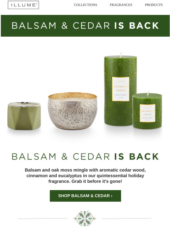 Balsam & Cedar is back