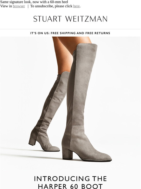Stivali Lowland In Pelle Scamosciata da Donna Stuart Weitzman | Coltorti  Boutique