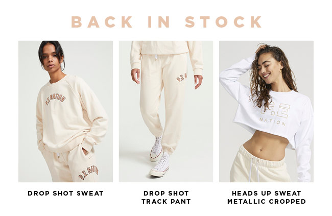 pe nation drop shot sweat