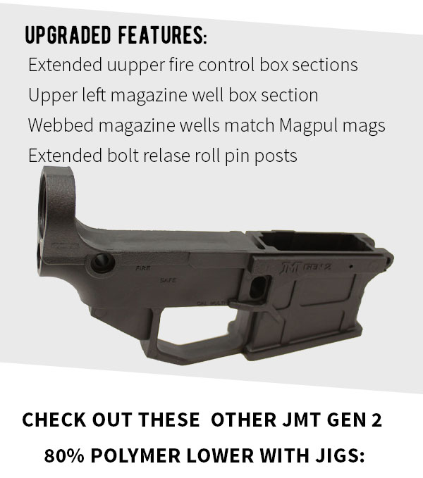 80 Lowers: 🄱🄰🄲🄺 🄸🄽 🅂🅃🄾🄲🄺 JMT 80% Gen 2 Polymer Lowers with Jigs! | Milled