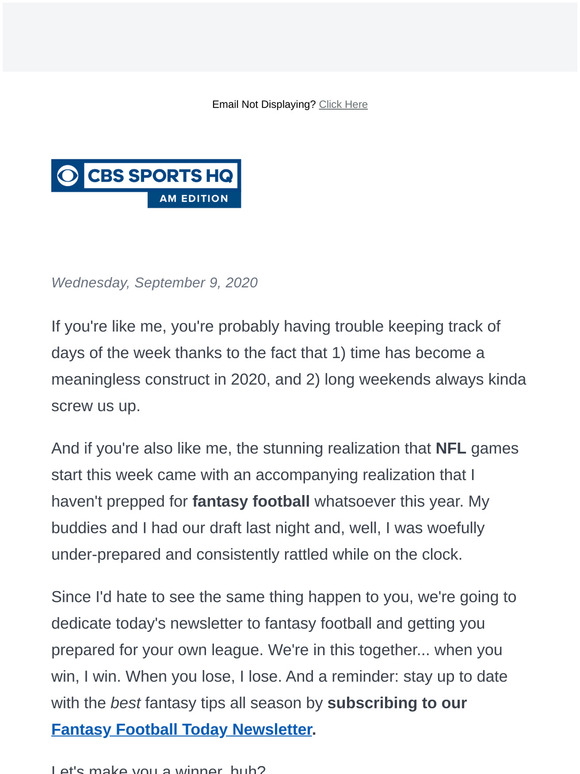 SportsLine's 2020 Fantasy Football Draft Bible 