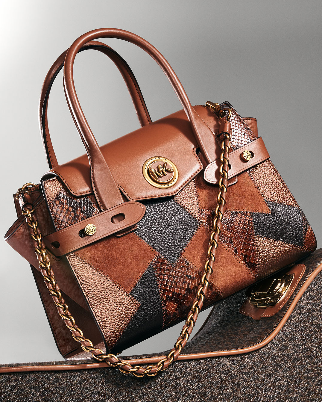 michael kors patchwork handbag