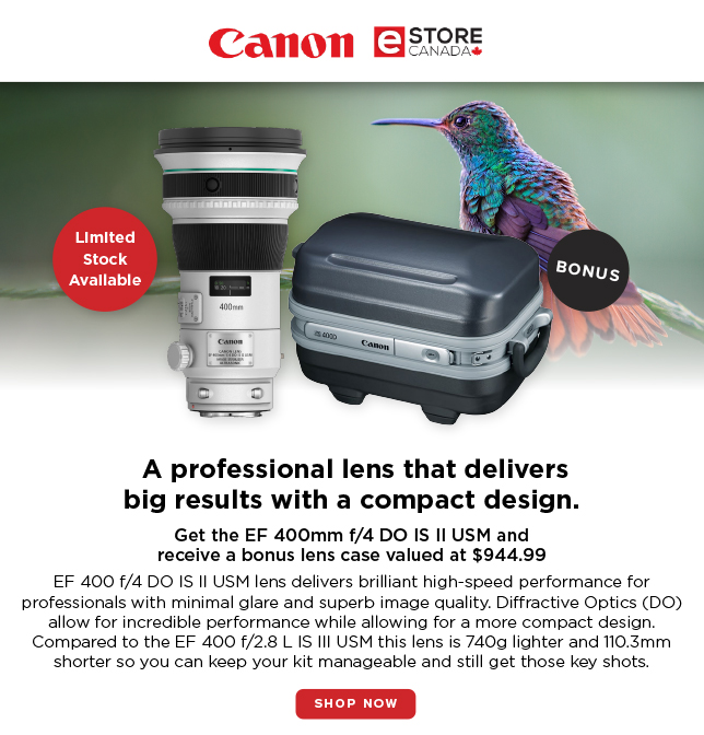 Canon Ca Buy The Ef 400mm F 4 Do Is Ii Usm Milled