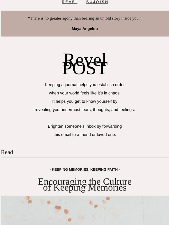 Culture of Keeping Memories: Do you?