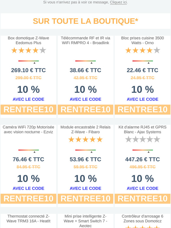 Pour les promos aussi c'est la rentrée ! -10% Sur tout le site ✏️