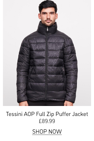 tessini aop full zip puffer jacket