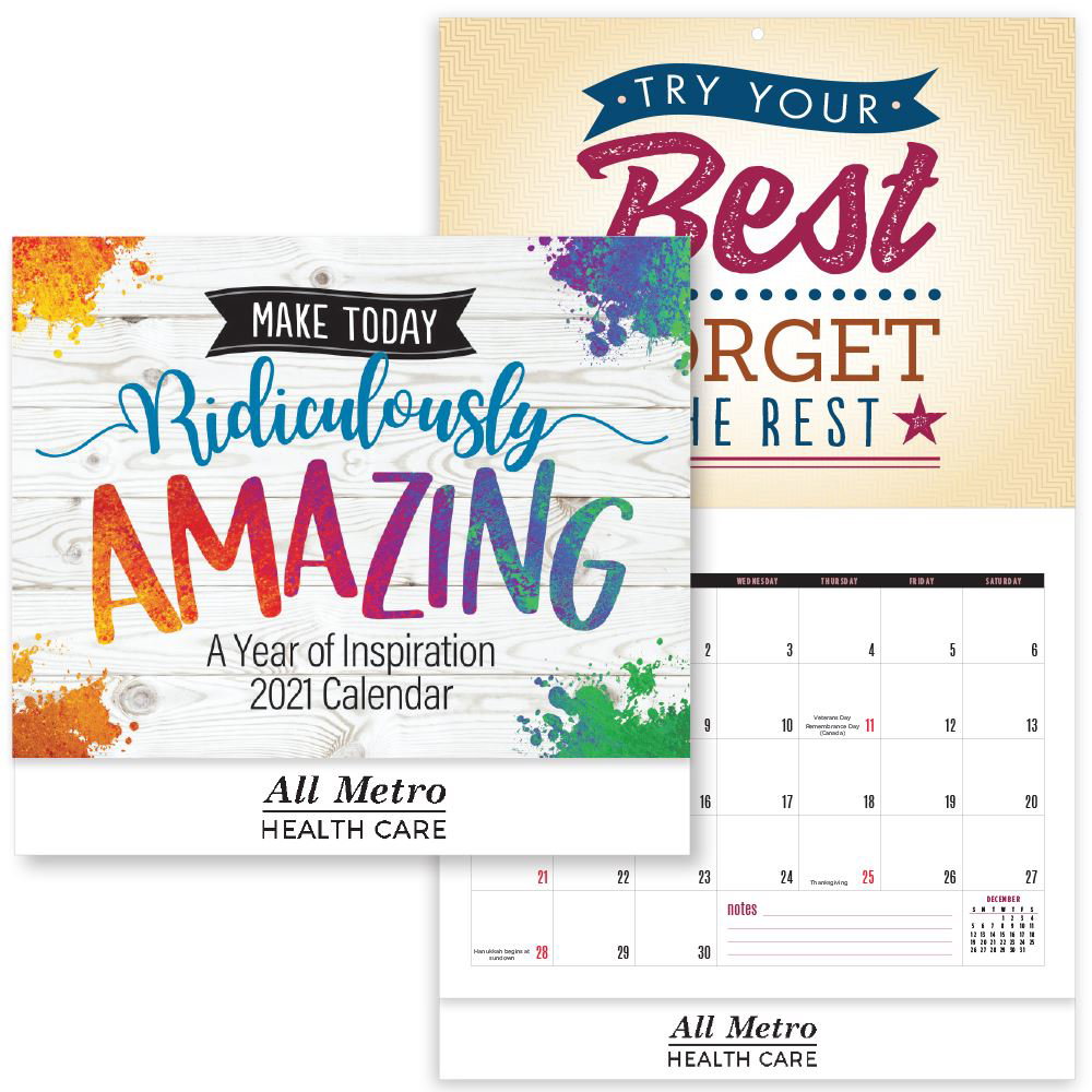 Positive Promotions: Get A Free 2021 Motivations Wall Calendar Sample