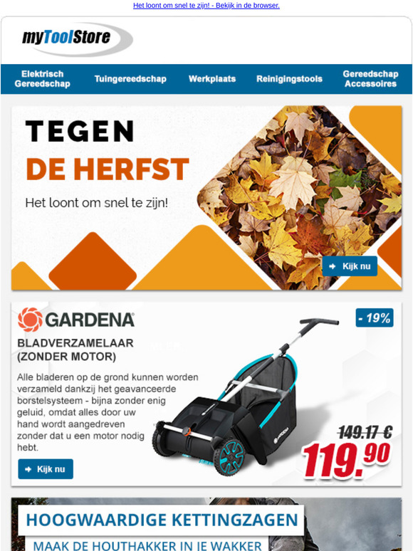 myToolStore.fr spécialiste de l'outillage électroportatif Tegen de