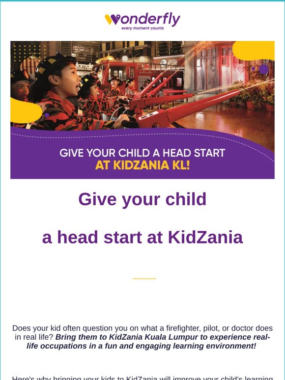 Your children will LOVE what KidZania has in store!