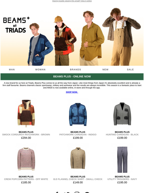beams plus patchwork cardigan