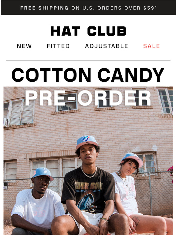 Hat Club Cotton Candy Fitted Lids Hatclub X New Era Braves Cotton