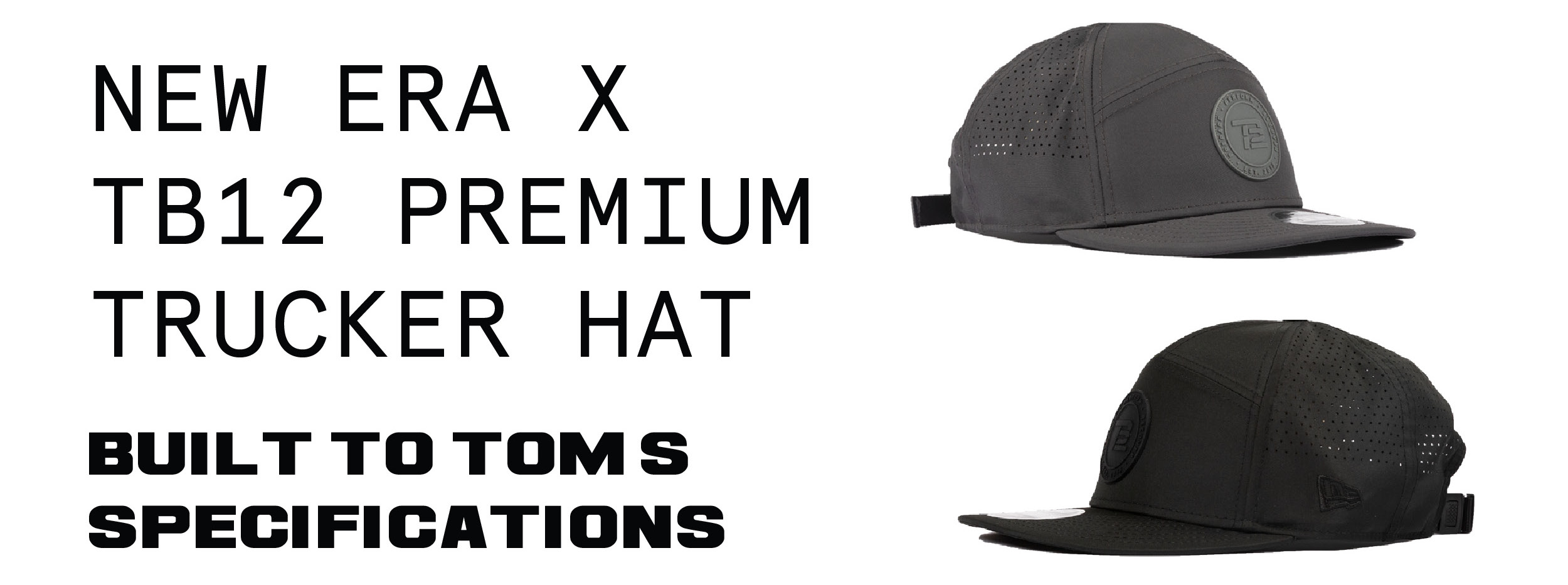 new era x tb12 premium trucker cap