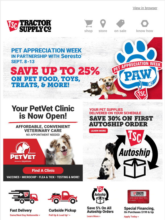 Tractor Supply Company: Savings End Today - Don't Forget to Treat Your ...