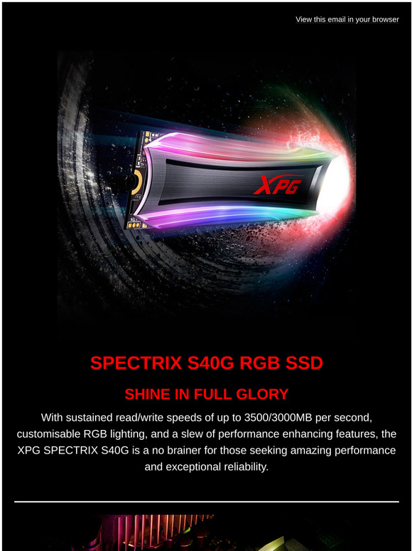 Box Adata Xpg Ssd Series Shine In Full Glory Milled