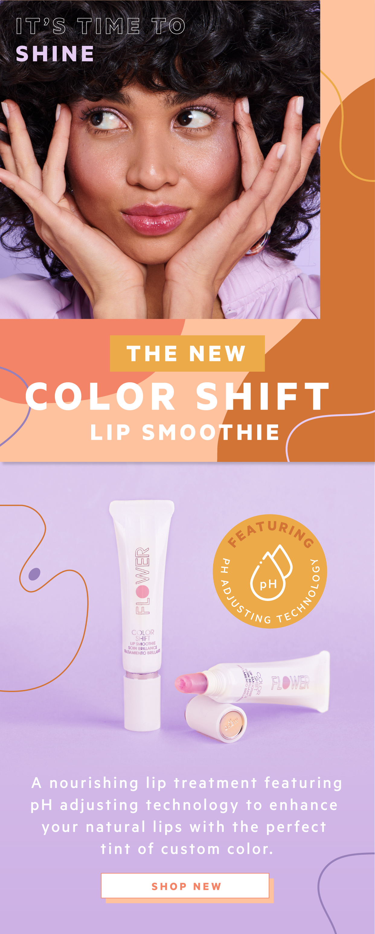 flower beauty color shift lip smoothie