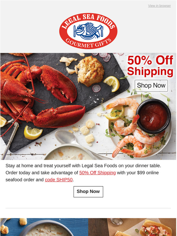 Legal sea foods coupon promo