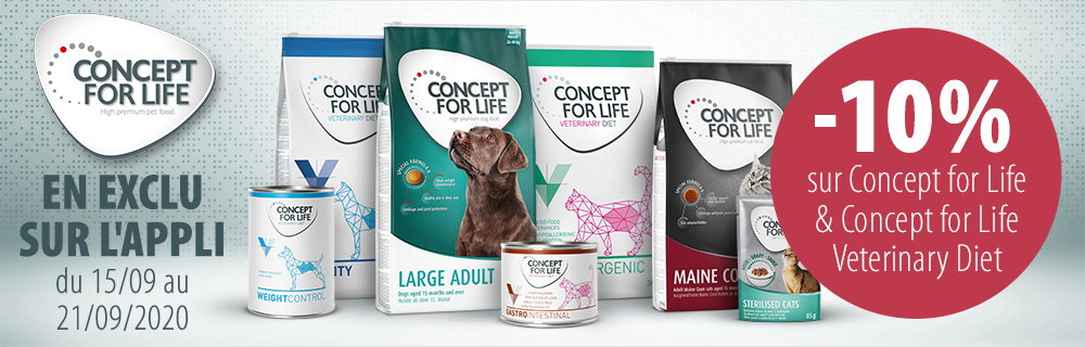 Zooplus Fr 10 De Remise Sur Concept For Life En Exclusivite Sur L Appli Milled