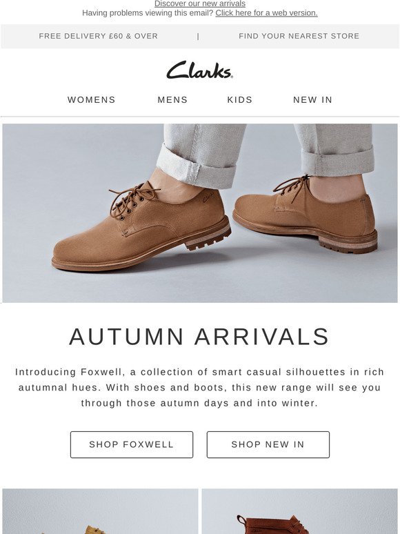 clarks new collection shoes