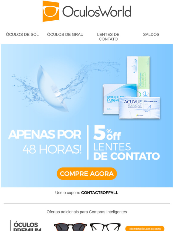Precisa repôr lentes de contacto?