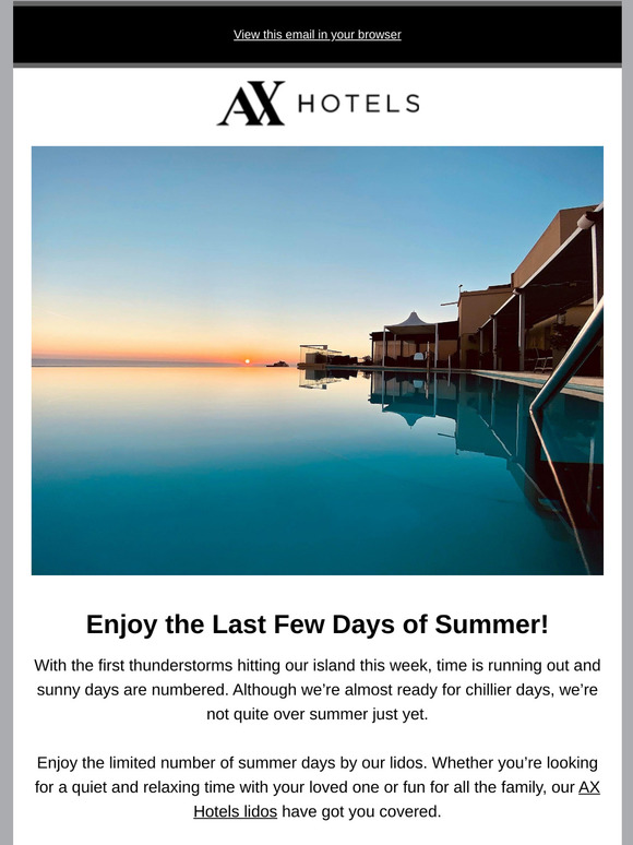 Enjoy the Last Few Days of Summer