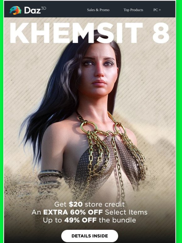 Daz 3d Khemsit 8 The Beauty Of Ancient Egypt Milled