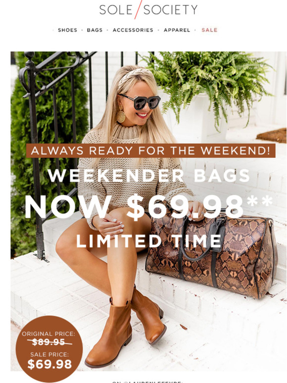 Sole Society Email Newsletters Shop Sales, Discounts, and Coupon Codes