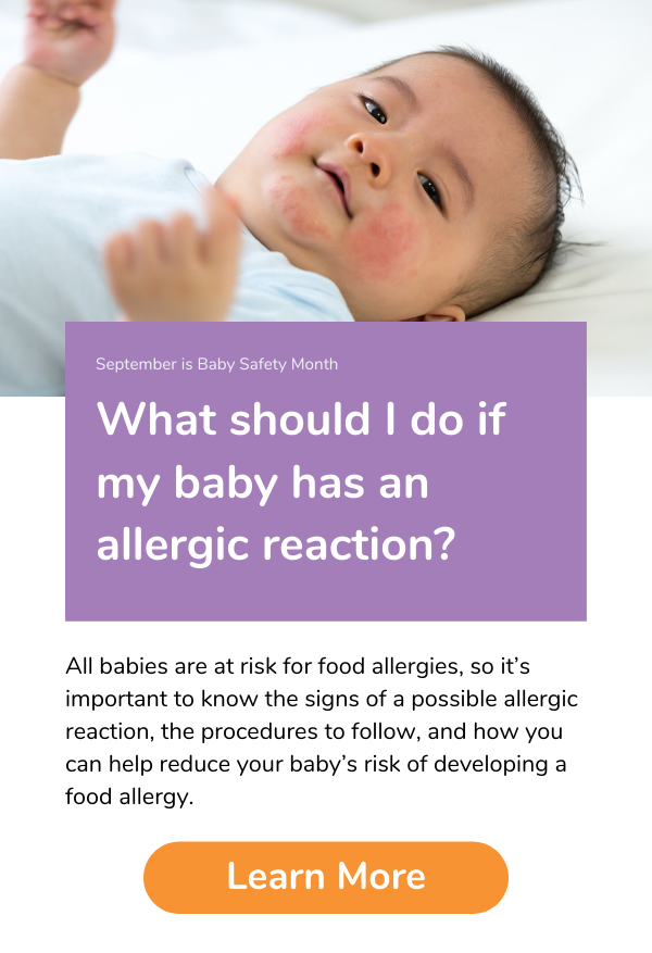 Ready Set Food What Should I Do If My Baby Has An Allergic Reaction Milled