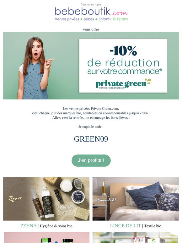 Bebeboutik Surprise 10 Sur Votre Commande Private Green Milled
