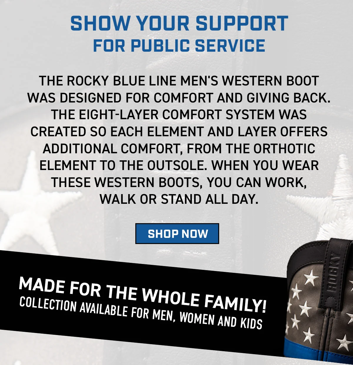 rocky blue line boots