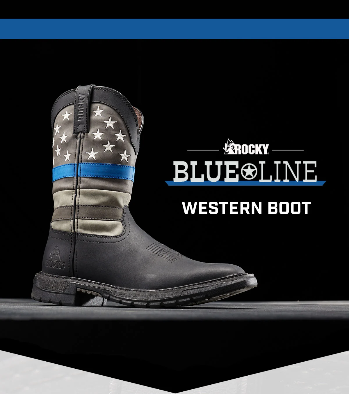 rocky blue line boots