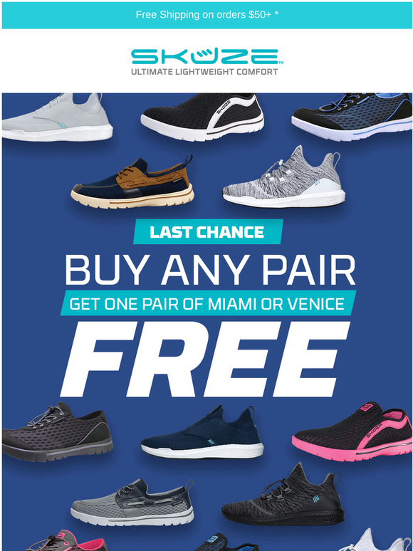 buy one pair of shoes get one free