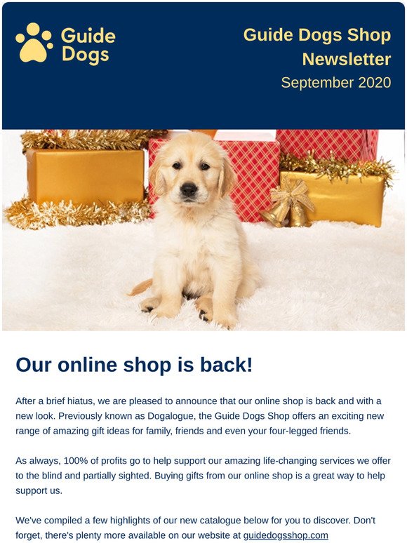 Dogalogue: The Guide Dogs Shop has arrived! | Milled