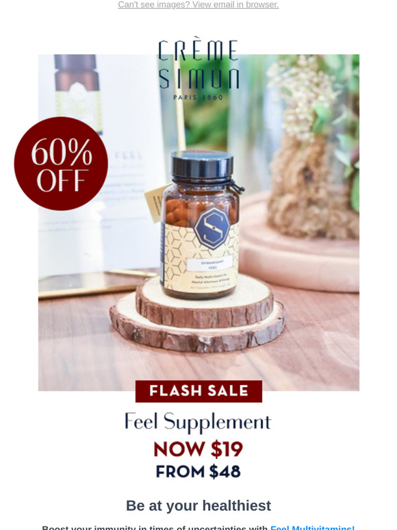 Go big with your FEEL Multivitamins for 60% OFF! 💪