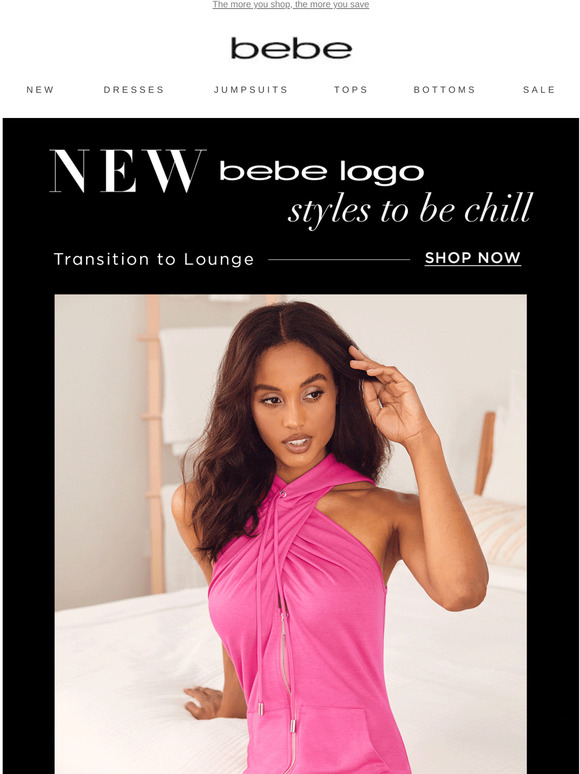 Bebe New Bebe Logo Styles To Be Chill In Milled