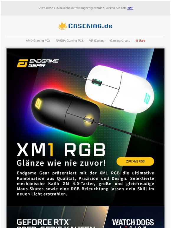👑 Jetzt neu: Die XM1 RGB von Endgame Gear und Nvidia GeForce RTX 30er Grafikkarten