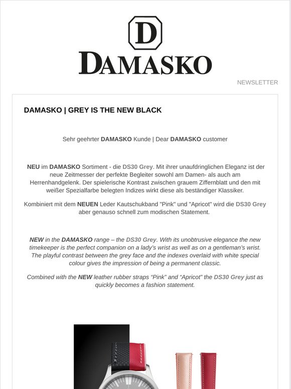 DAMASKO | Grey is the new Black