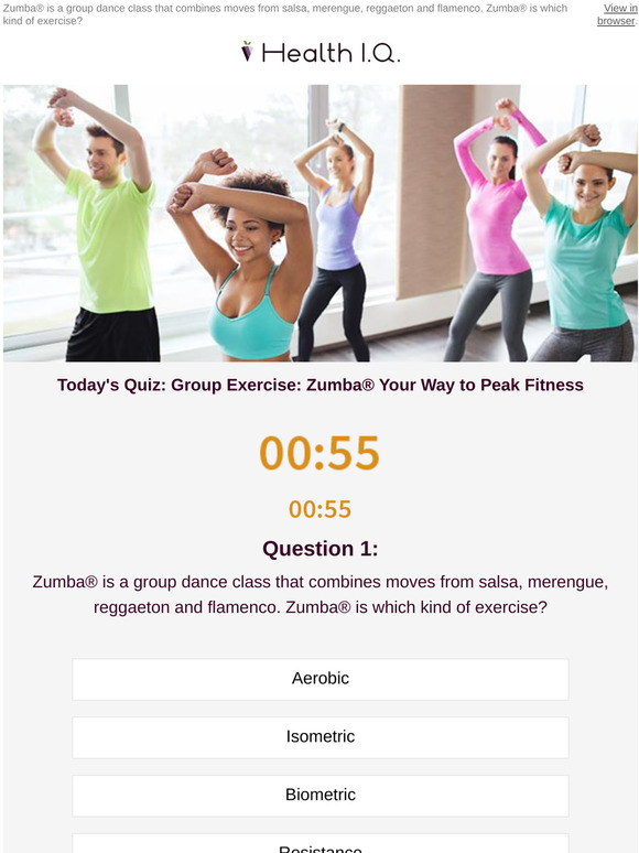 Health Iq Group Exercise Zumba Your Way To Peak Fitness Milled