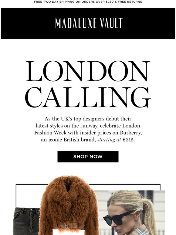 MadaLuxe Vault Shop Burberry starting at 315 Milled